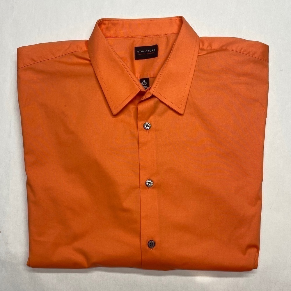 STRUCTURE size XL CASUAL BUTTON DOWN Slim Fit